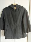 NEW! $375 MAGASCHONI Black Cotton And Linen Hooded Jacket - Size 2