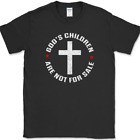 God's Children Are Not For Sale T-Shirt Quote Anti Trafficking Christian Cross