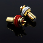 One pair CMC 816 RCA No oxygen copper plating 24K gold amplifier RCA terminals