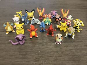 Vintage Pokémon Miniature Figures Lot Tomy Nintendo ++ 21 Collectibles