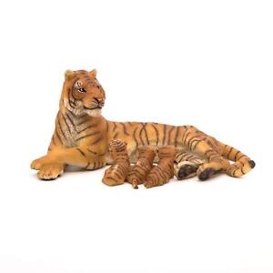 Papo Wild Animal Kingdom Figure, Lying Tigress Nursing