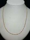 Thin Dainty 21k Yellow Gold Twisted Cuban Chain Necklace 20” ~2.02mm 2.56g