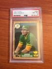 1987 Topps- JOSE CANSECO #620- PSA 8 - NM - MINT - Rookie Cup