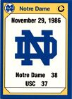 1990 Collegiate Collection Notre Dame 1986 Notre Dame Fighting Irish #197