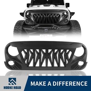 Hooke Road ABS Muscular Gladiator Grille Grill Cover for Jeep Wrangler JK 07-18 (For: Jeep)