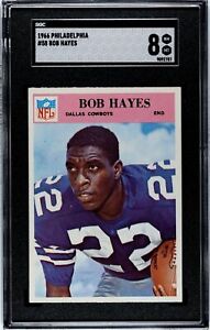 1966 Philadelphia - #58 Bob Hayes RC - SGC 8 - Dallas Cowboys - HOF - Centered