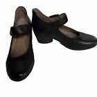 Dansko Mary Jane Shoes Clogs Women Size 5.5-6 / EU 36 Black Leather Comfort