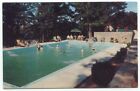 Luray VA Shenandoah River Lodge Swimming Pool Vintage Postcard Virginia