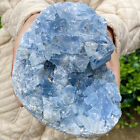 4.05LB Natural and Beautiful Blue Celestial Crystal Cave Mineral Sample