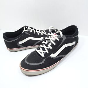 Men's Vans Rowley Pro Classic Black & White Leather Sneakers Size 16