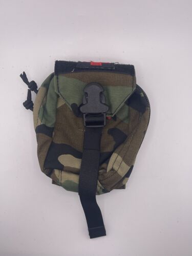 ATS Tactical Gear Rare Woodland Camo Small Medical Pouch IFAK MOLLE CAG SOCOM