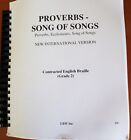 Proverbs--Song of Songs in Braille, Grade 2