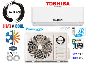 12,000 BTU Mini Split 18 SEER INVERTER Ductless Air Conditioner Heat Pump 110V
