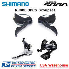Shimano SORA R3000 3pcs Groupset Front + Rear Derailleur Brake Lever Set ROAD