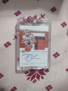 2021 National Treasures Collegiate Trevor Lawrence Auto RC Worn Patch RPA /99