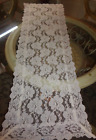 New ListingLace Table Runner  Dresser Scarf  14x42 Ivory Floral Excellent Unused