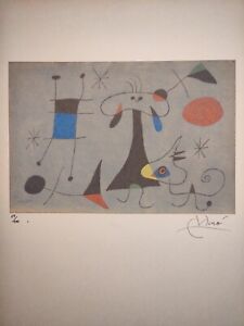 COA Joan Miro Painting Print Poster Wall Art Signed & Numbered