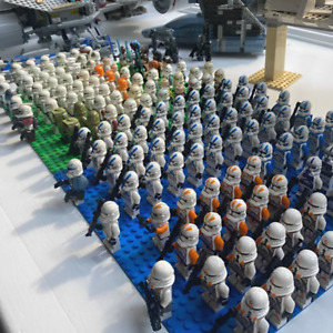 Lego Clone Army of 4 Lego Clone Lot P1 Clone Trooper Lot P2 Clone War Minifigure