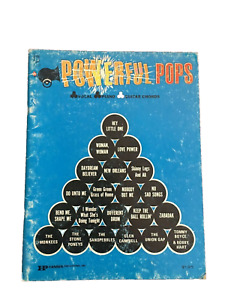 VTG 1960s Powerful Pops Sheet Music Book For Vocal Piano And Guitar 15 Songs