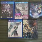 4 used final fantasy PS4 games lot bundle and blu-ray
