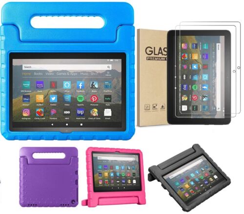 Kids EVA Foam Case For Amazon Kindle Fire 7 HD 8 HD 10 Fire Max 11 Tablet/Glass