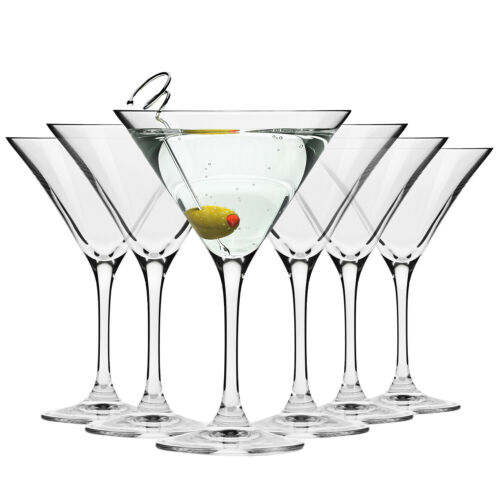 Krosno Elite Glasses for Martini Cocktail Cosmo | Set of 6 | 150 ml | Dishwasher