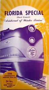 New ListingAtlantic Coat Line Railroad / 1941 Florida Special / Advertising Brochure