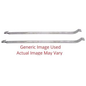 Gas Tank Straps for 1965-66 Chevrolet W/Mounting Hardware W/Rib Stainless Steel (For: 1966 Impala)