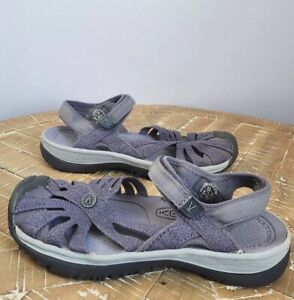 KEEN women's Rose sandals Shark/Lavender Gray closed toe shoes size 8.5