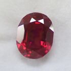 7.30 Ct Natural Transparent African Red Ruby Loose Gemstone Oval Cut