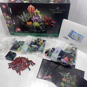 LEGO Creator Expert: Succulents (10309) 95%+ Complete - Bags 1 & 2 sealed -3open