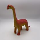 Vintage Imperial 1985 Hong Kong Orange Yellow Brontosaurus Dinosaur Jurassic Toy