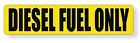DIESEL FUEL ONLY Vinyl Sticker | Gas Fuel Biodiesel Can Decal Label | USA Made