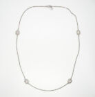 Monet Long Strand 32 inches Women Crystal Chain Silver Tone Jewelry Necklace