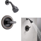 Single-Handle Shower Faucet Trim Kit with Single-Spray Touch-Clean Shower Head