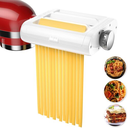 Pasta Maker Attachment for Kitchenaid Mixers Noodle Maker 3 in 1 Set of Pasta