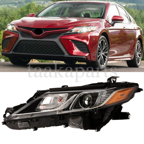 Headlight Left For 2018 2019 2020 Toyota Camry L LE SE Driver Side Led Headlamps (For: 2018 Toyota Camry LE)