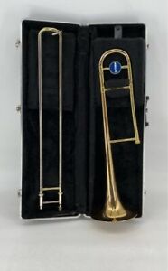 New ListingGetzen Gold Brass Musical Instrument Trombone With Hard Carrying Case