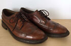 Vintage FLORSHEIM Imperial V-Cleat Brown Leather Wingtip Dress Shoes 5 Nail 10.5
