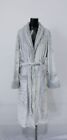 Pavilia Women's Luxurious Soft Plush Robe With Waffle Trim DD7 Gray Size 2XL/3XL