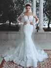 Sparkly Lace Wedding Dress Mermaid Gown