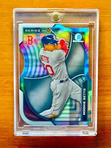 Mookie Betts RARE ROOKIE RC REFRACTOR INVESTMENT CARD SSP BOWMAN CHROME MVP MINT