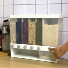 6-Grid Rice Dispenser Cereal Dry Food Grain Storage Container Kitchen Organizer