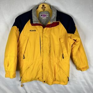 Columbia Mens XL winter coat ski jacket Blue yellow snowboard