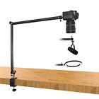 Overhead Camera Mount Desk Stand 360° Rotatable Tabletop C Clamp for Videography