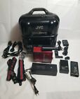 JVC GR-C7U VHS-C Red Video Recorder Case Battery Charger Remote Strap