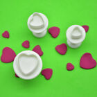 3 Pcs Heart Biscuit Cookie Plunger Cake Fondant Cake Sculpting Tool