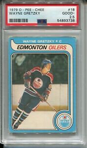 1979 OPC Hockey #18 Wayne Gretzky Rookie Card RC Graded PSA 2.5 O-Pee-Chee '79