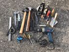 HUGE TOOL LOT PLANES CHISELS SCREW DRIVERS HAMMERS MEASURING TOOLS DRILL & MORE