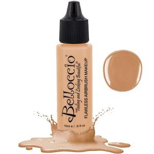 New ListingBelloccio MEDIUM Airbrush Makeup FOUNDATION SET Mid Tone Shade Face Cosmetic Kit